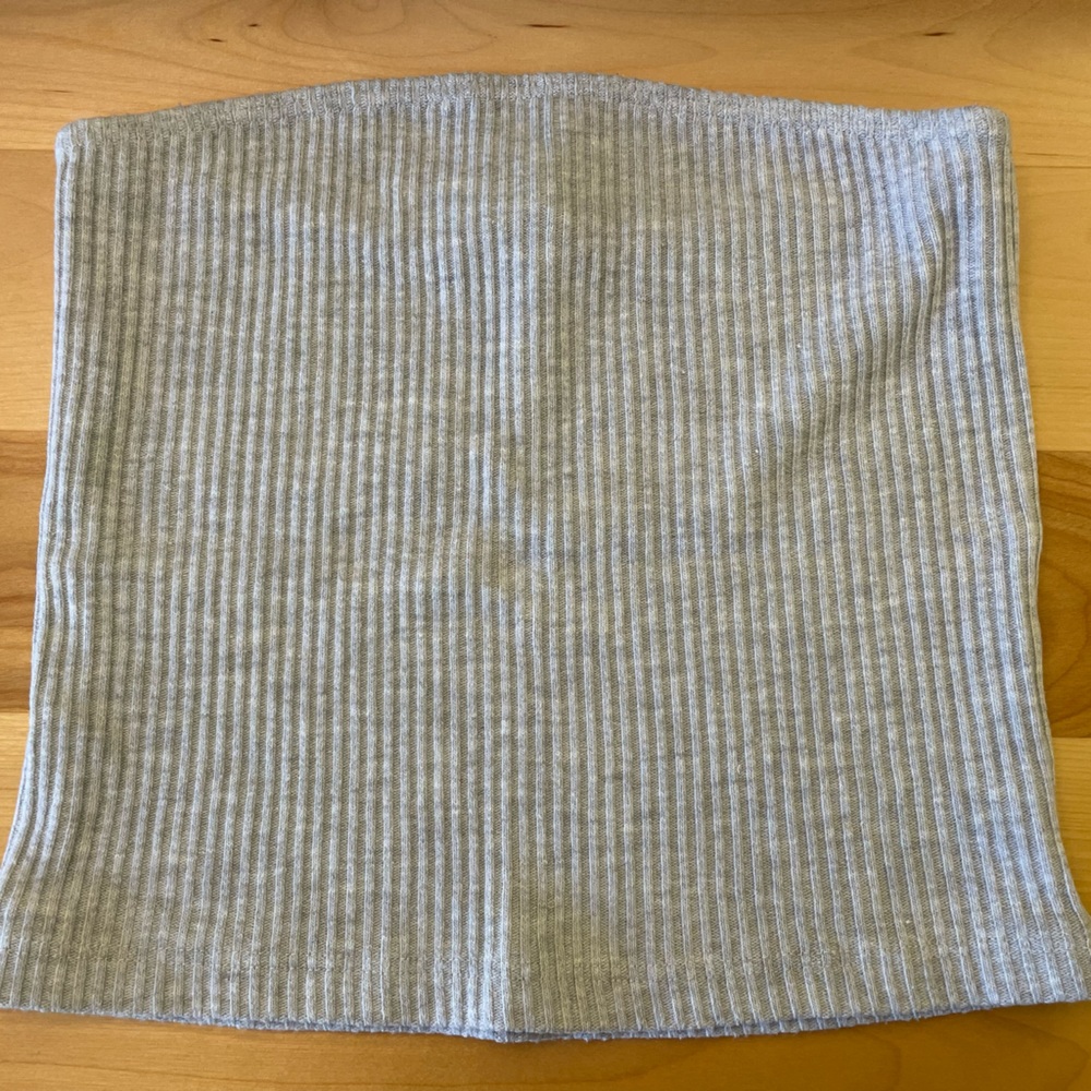 Brandy Melville Textured Grey Tube Top